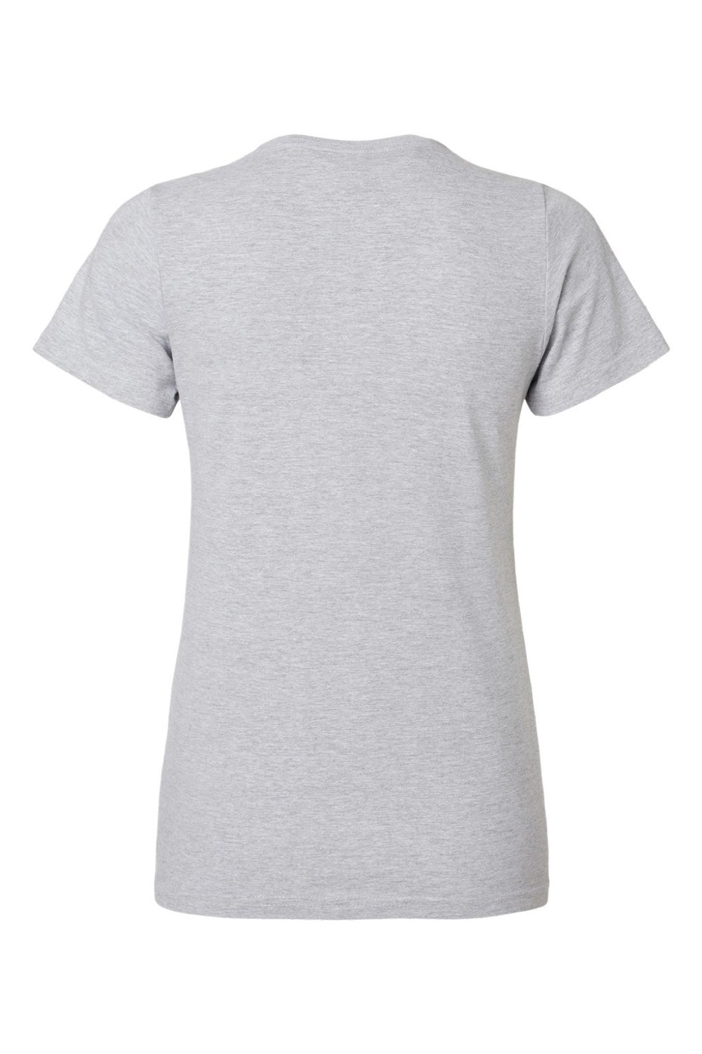 Gildan 65000L Womens Softstyle Short Sleeve Crewneck T-Shirt Sport Grey Flat Back