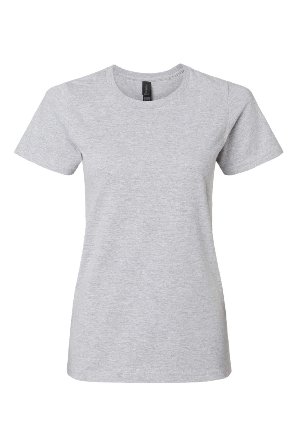 Gildan 65000L Womens Softstyle Short Sleeve Crewneck T-Shirt Sport Grey Flat Front