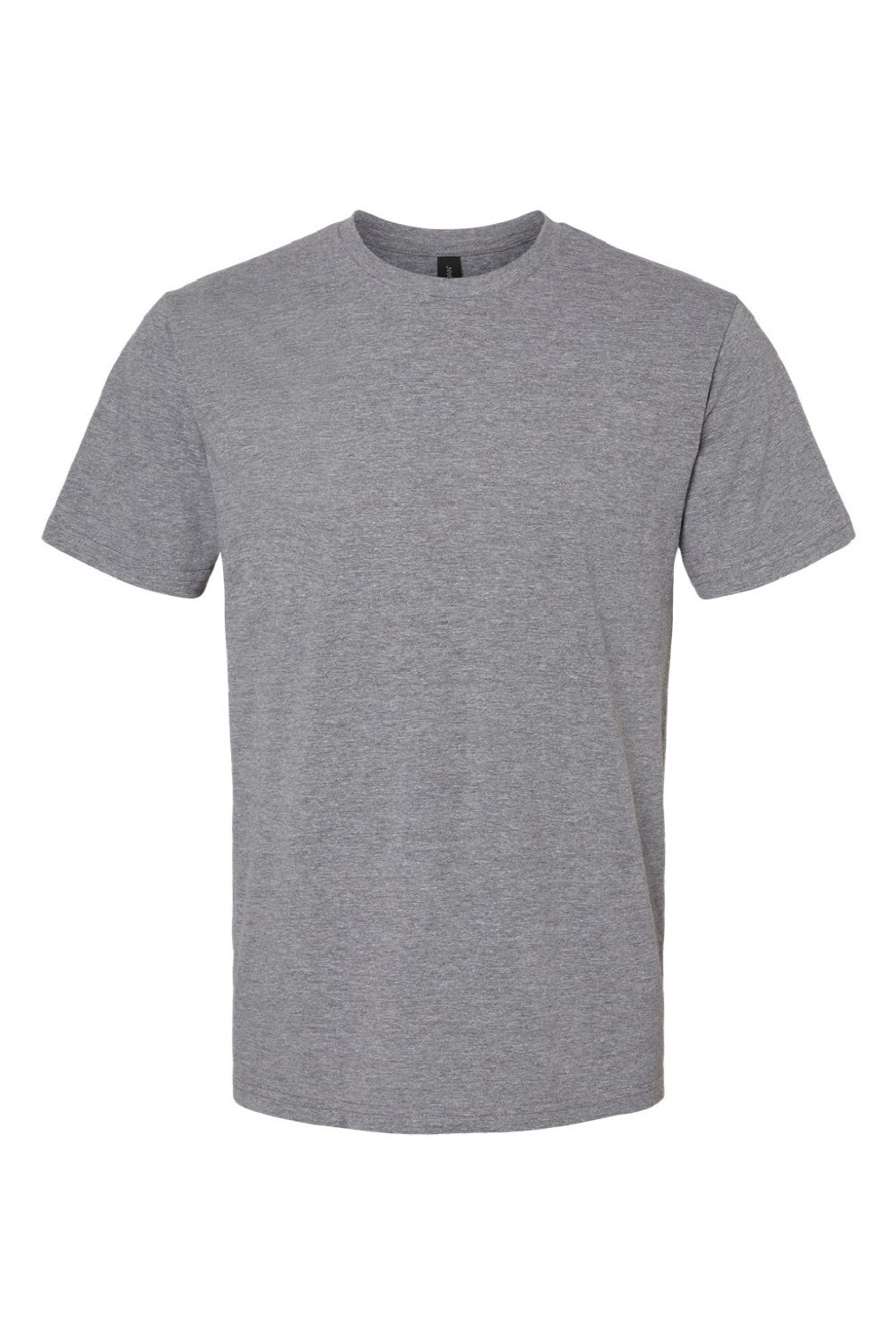 Gildan 65000 Mens Softstyle Short Sleeve Crewneck T-Shirt Heather Graphite Grey Flat Front