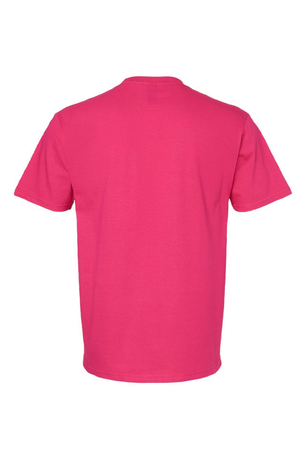 Gildan 65000 Mens Softstyle Short Sleeve Crewneck T-Shirt Heliconia Pink Flat Back