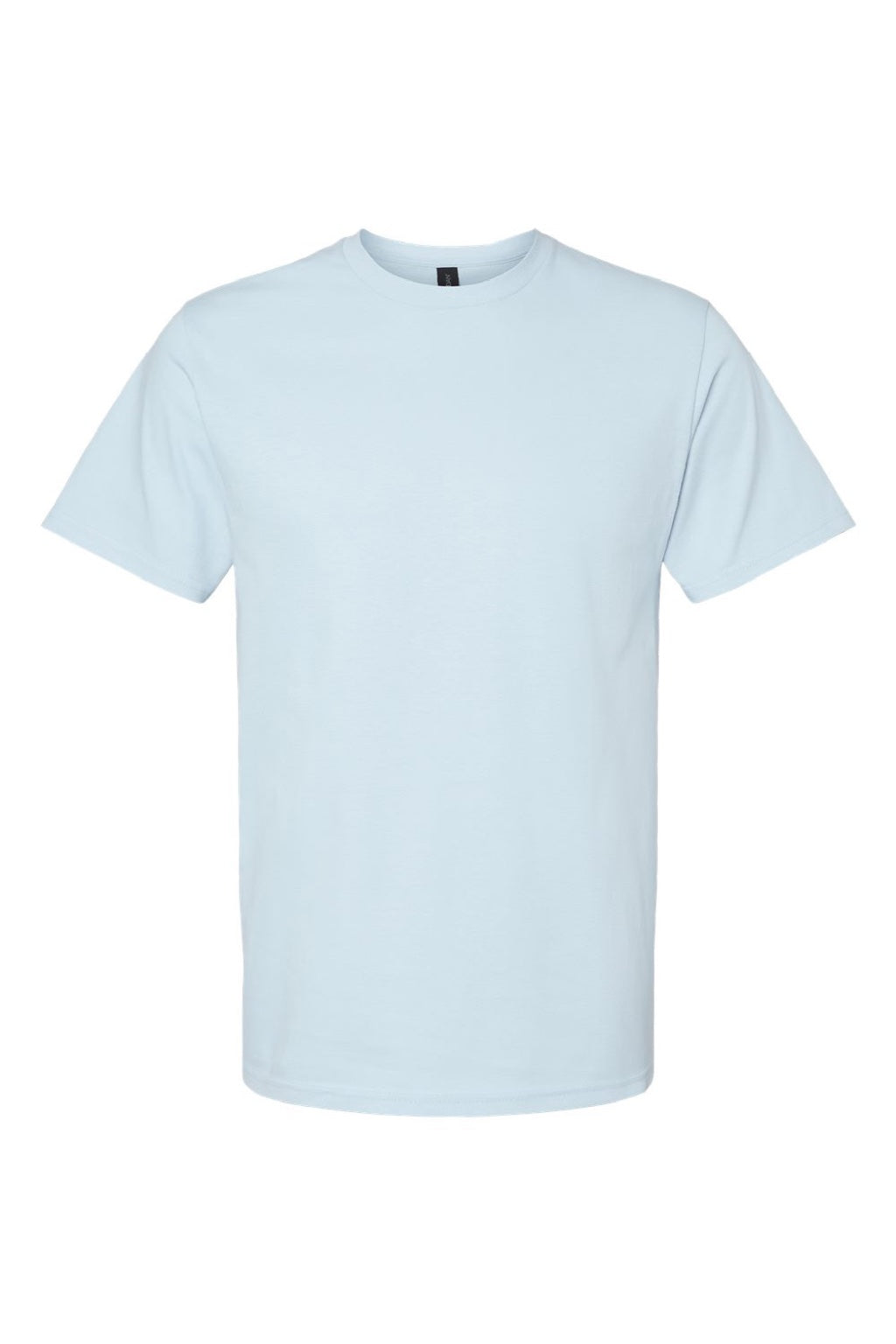 Gildan 65000 Mens Softstyle Short Sleeve Crewneck T-Shirt Light Blue Flat Front