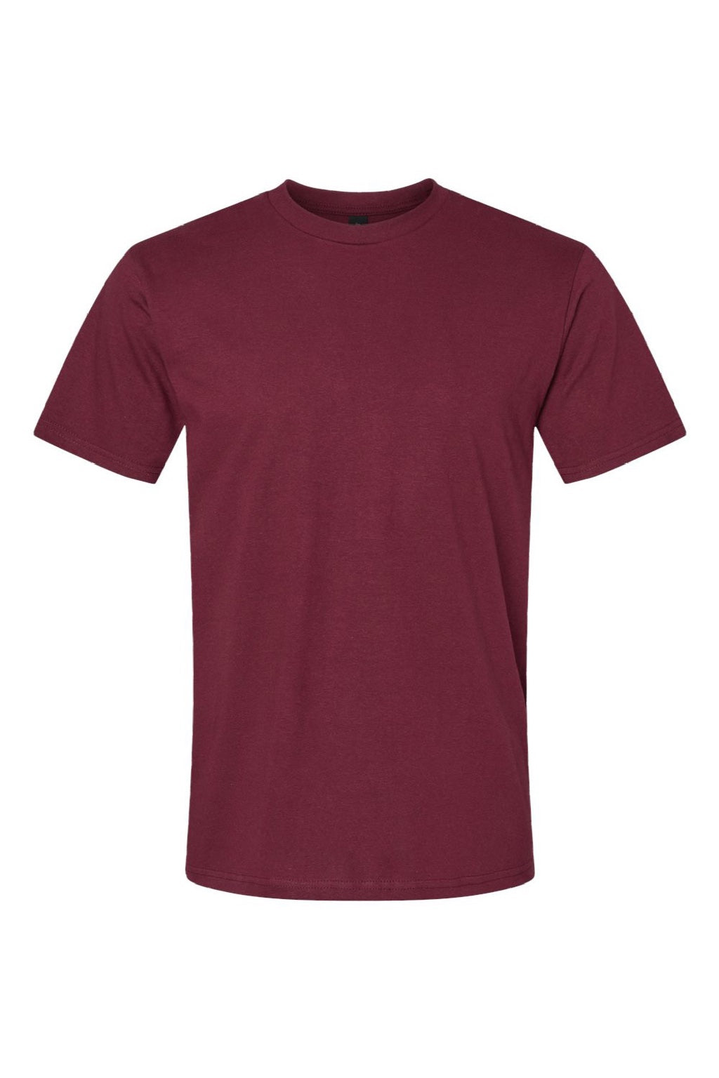 Gildan 65000 Mens Softstyle Short Sleeve Crewneck T-Shirt Maroon Flat Front