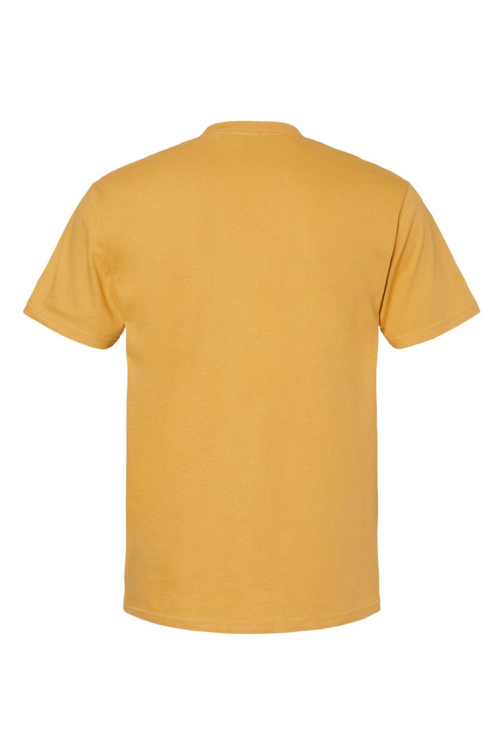 Gildan 65000 Mens Softstyle Short Sleeve Crewneck T-Shirt Mustard Yellow Flat Back