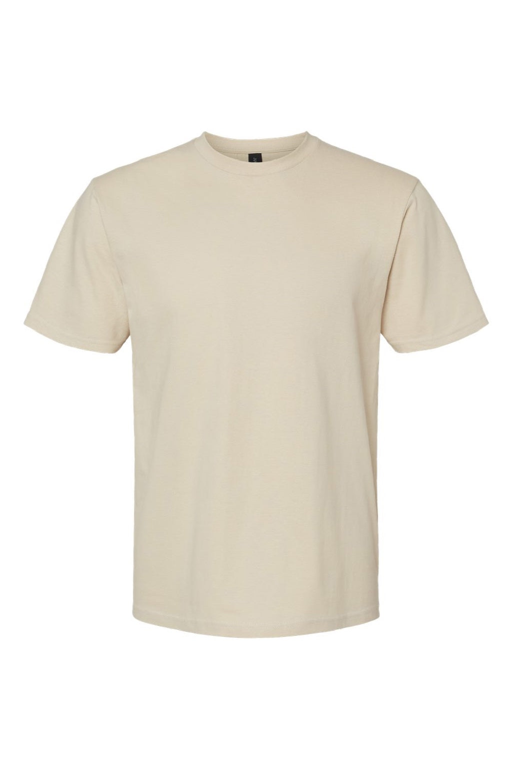 Gildan 65000 Mens Softstyle Short Sleeve Crewneck T-Shirt Sand Flat Front