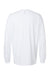 Gildan 64440CVC Mens Softstyle CVC Long Sleeve Crewneck T-Shirt White Flat Back