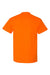 Gildan 8300 Mens DryBlend Moisture Wicking Short Sleeve Crewneck T-Shirt w/ Pocket Safety Orange Flat Back