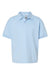 Gildan 8800B Youth DryBlend Moisture Wicking Short Sleeve Polo Shirt Light Blue Flat Front