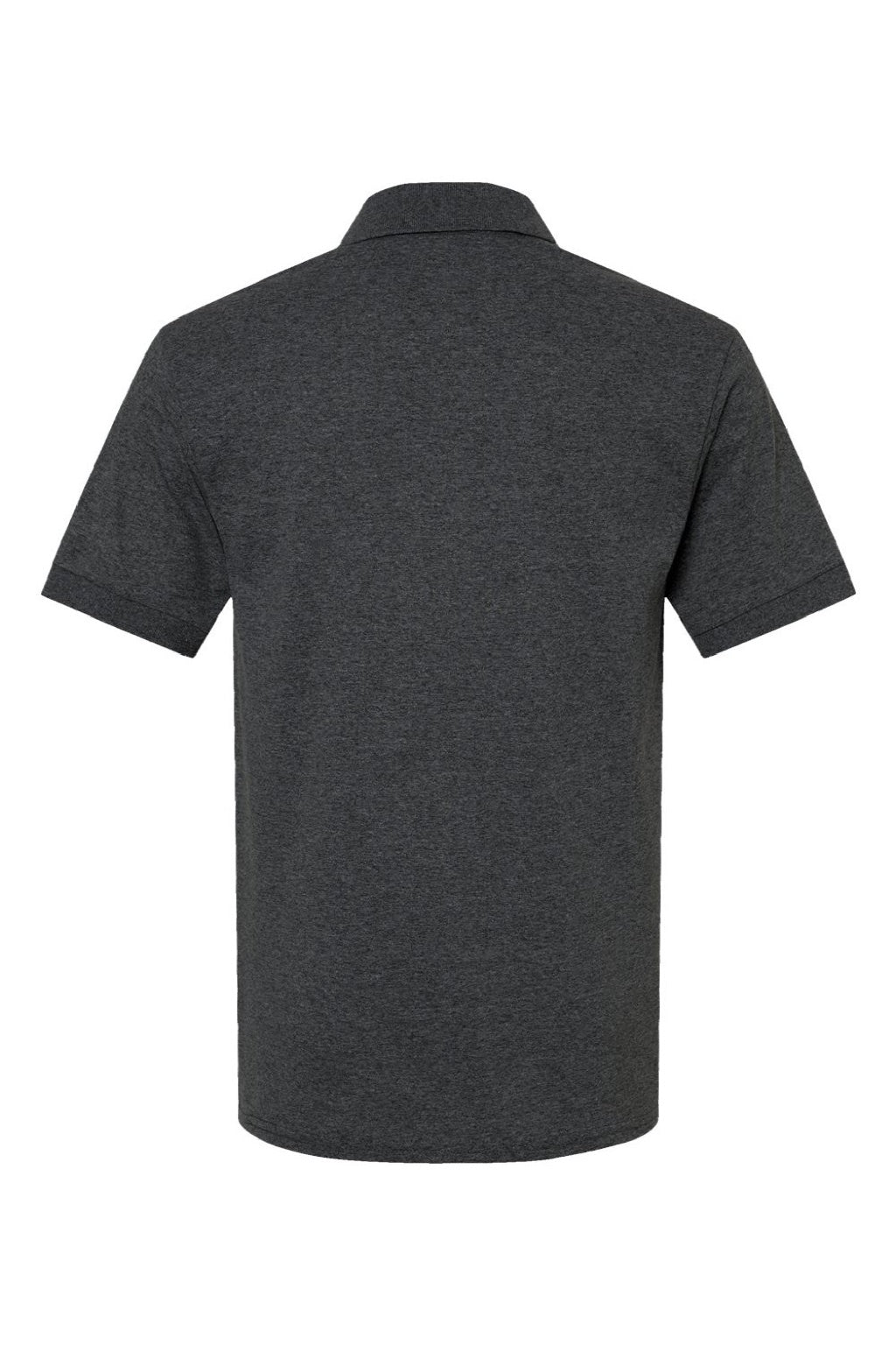 Gildan 8800 Mens DryBlend Moisture Wicking Short Sleeve Polo Shirt Heather Dark Grey Flat Back