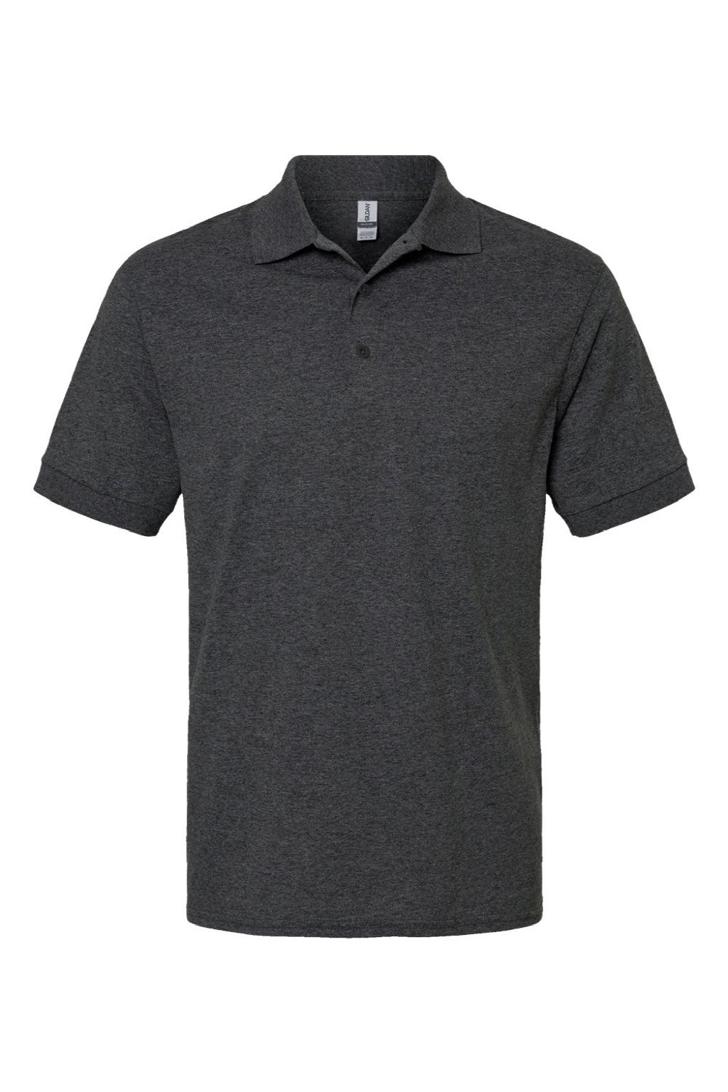 Gildan 8800 Mens DryBlend Moisture Wicking Short Sleeve Polo Shirt Heather Dark Grey Flat Front