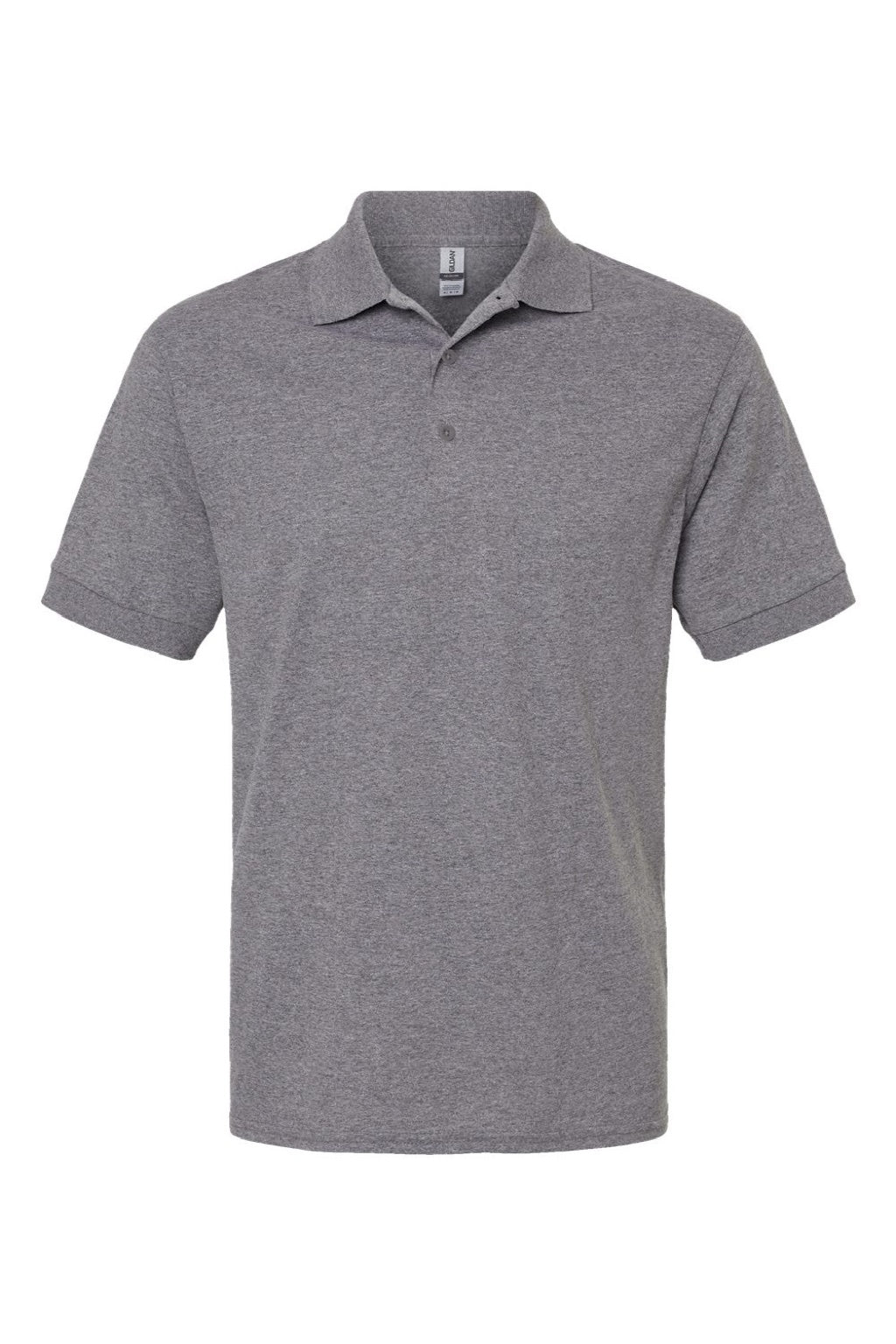 Gildan 8800 Mens DryBlend Moisture Wicking Short Sleeve Polo Shirt Heather Graphite Grey Flat Front