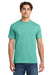 Gildan H000 Mens Hammer Short Sleeve Crewneck T-Shirt Chalky Mint Green Model Front