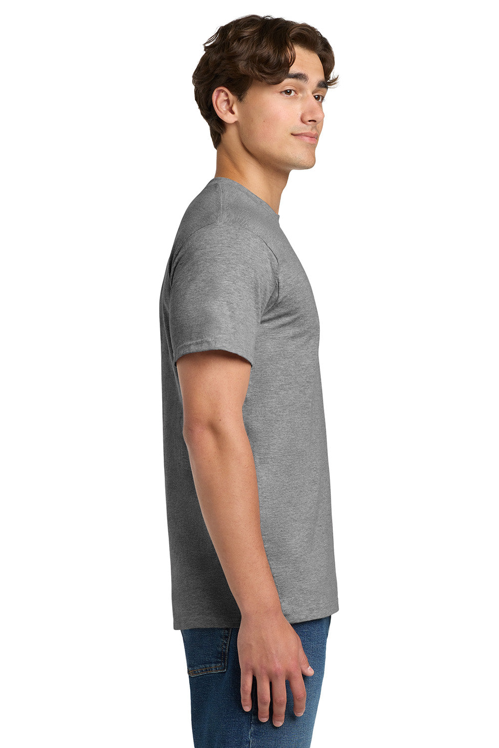 Gildan H000 Mens Heather Graphite Grey Hammer Short Sleeve
