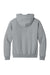 Jerzees H12M Mens Rugged Hooded Sweatshirt Hoodie w/ Pouch Pocket Heather Grey Flat Back