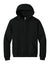 Jerzees H12M Mens Rugged Hooded Sweatshirt Hoodie w/ Pouch Pocket Black Ink Flat Front