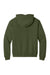 Jerzees H12M Mens Rugged Hooded Sweatshirt Hoodie w/ Pouch Pocket Military Green Flat Back