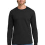 Gildan Mens Hammer Long Sleeve Crewneck T-Shirt - Black