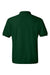 Hanes 054X Mens EcoSmart Short Sleeve Polo Shirt Deep Forest Green Flat Back