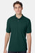 Hanes 054X Mens EcoSmart Short Sleeve Polo Shirt Deep Forest Green Model Front
