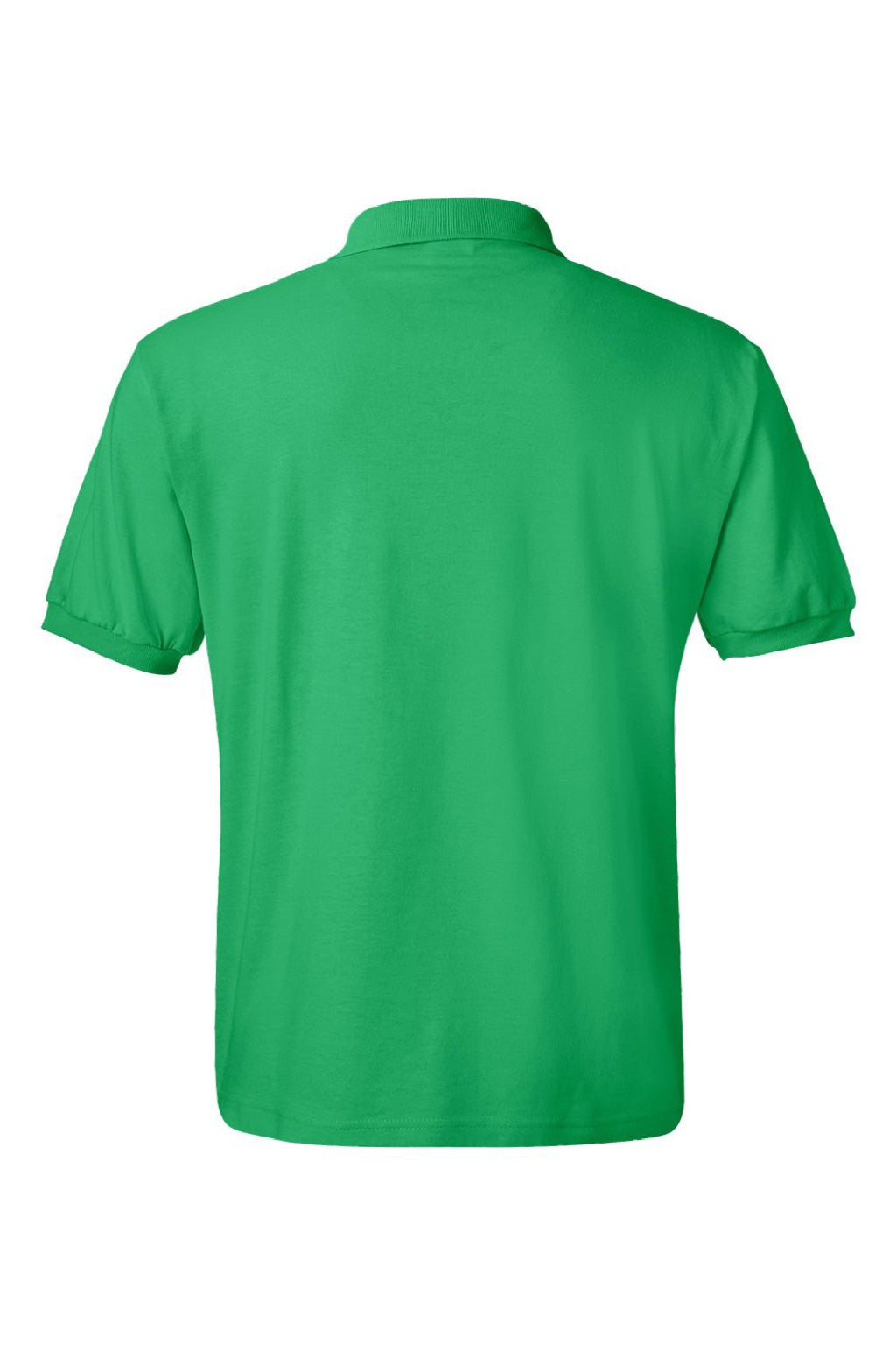 Hanes 054X Mens EcoSmart Short Sleeve Polo Shirt Kelly Green Flat Back