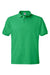 Hanes 054X Mens EcoSmart Short Sleeve Polo Shirt Kelly Green Flat Front