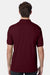 Hanes 054X Mens EcoSmart Short Sleeve Polo Shirt Maroon Model Back
