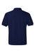 Hanes 054X Mens EcoSmart Short Sleeve Polo Shirt Navy Blue Flat Back