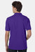 Hanes 054X Mens EcoSmart Short Sleeve Polo Shirt Purple Model Back