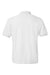 Hanes 054X Mens EcoSmart Short Sleeve Polo Shirt White Flat Back