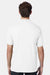 Hanes 054X Mens EcoSmart Short Sleeve Polo Shirt White Model Back