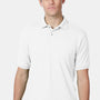 Hanes Mens EcoSmart Short Sleeve Polo Shirt - White