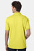 Hanes 054X Mens EcoSmart Short Sleeve Polo Shirt Yellow Model Back