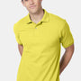 Hanes Mens EcoSmart Short Sleeve Polo Shirt - Yellow