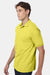 Hanes 054X Mens EcoSmart Short Sleeve Polo Shirt Yellow Model Side