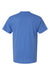 Hanes 42TB Mens Perfect-T Moisture Wicking Short Sleeve Crewneck T-Shirt Heather Bonnet Blue Flat Back