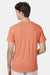 Hanes 42TB Mens Perfect-T Moisture Wicking Short Sleeve Crewneck T-Shirt Heather Cantaloupe Orange Model Back