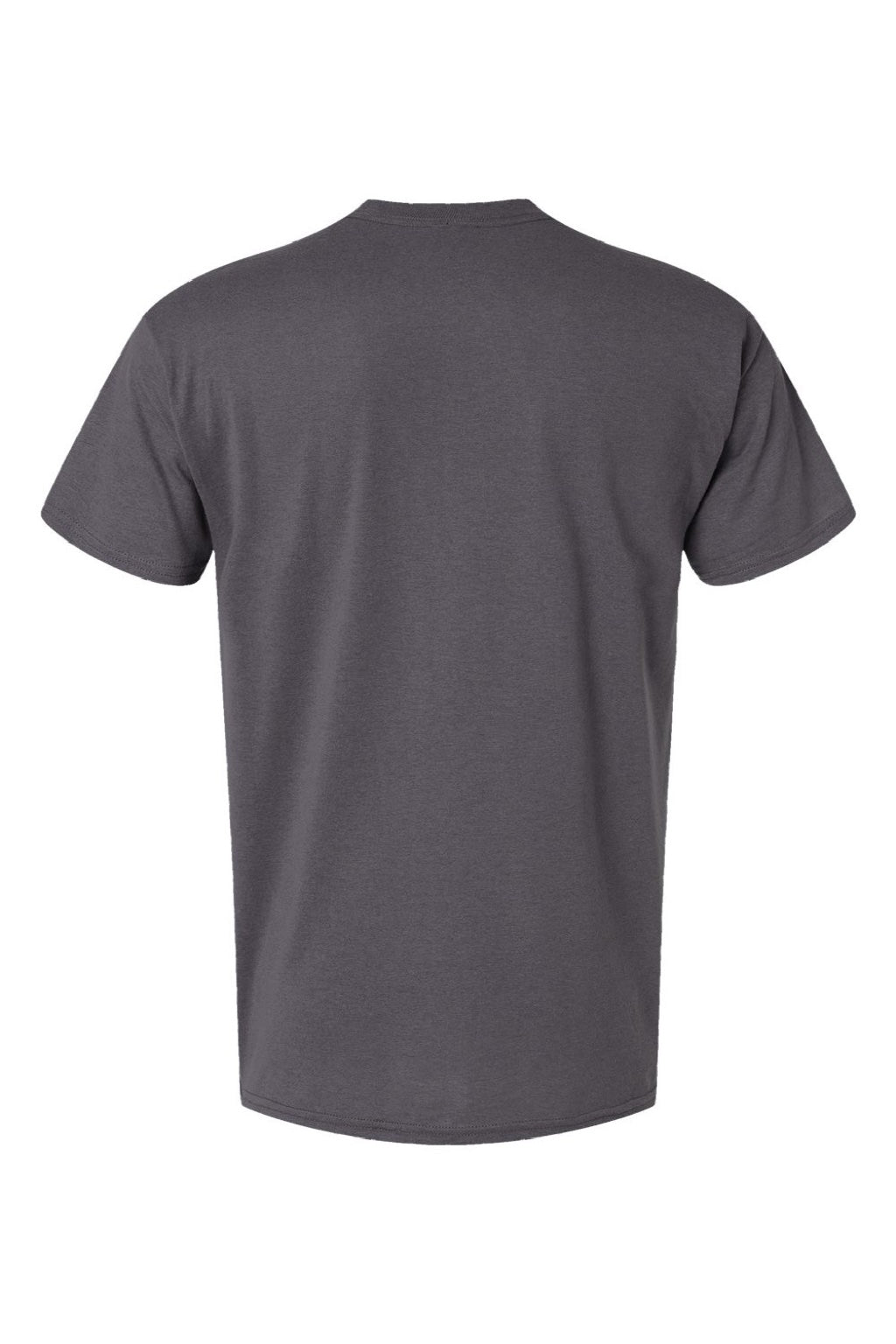 Hanes 42TB Mens Perfect-T Moisture Wicking Short Sleeve Crewneck T-Shirt Dada Grey Flat Back