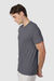 Hanes 42TB Mens Perfect-T Moisture Wicking Short Sleeve Crewneck T-Shirt Dada Grey Model Side