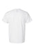 Hanes 42TB Mens Perfect-T Moisture Wicking Short Sleeve Crewneck T-Shirt Eco White Flat Back