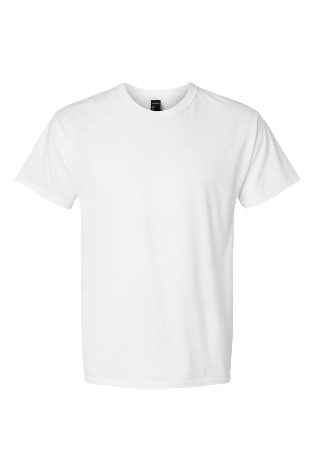 Hanes 42TB Mens Perfect-T Moisture Wicking Short Sleeve Crewneck T-Shirt Eco White Flat Front