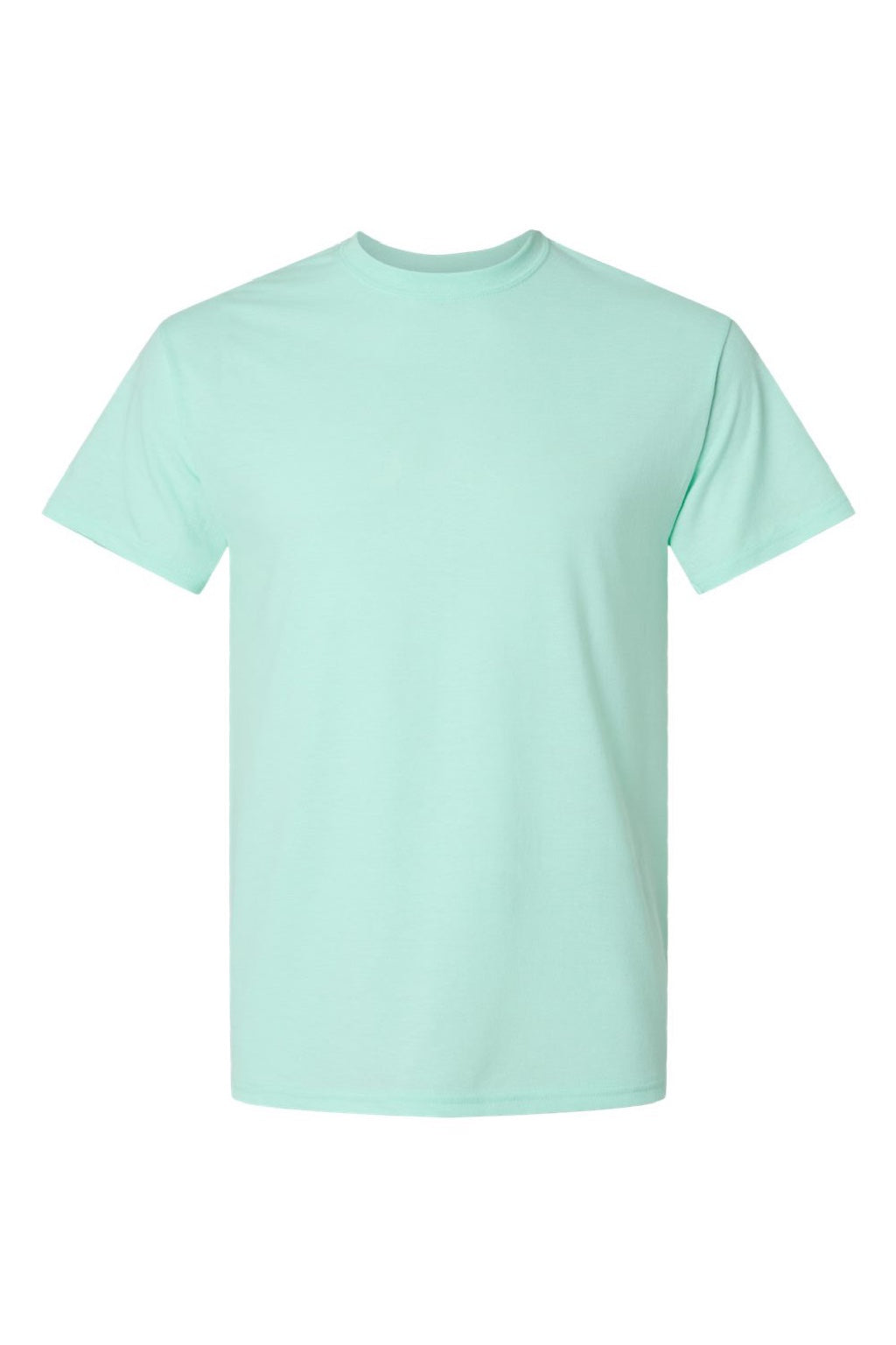 Hanes 42TB Mens Perfect-T Moisture Wicking Short Sleeve Crewneck T-Shirt Heather Ice Fall Flat Front