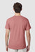Hanes 42TB Mens Perfect-T Moisture Wicking Short Sleeve Crewneck T-Shirt Heather Mauve Model Back