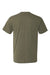 Hanes 42TB Mens Perfect-T Moisture Wicking Short Sleeve Crewneck T-Shirt Military Green Flat Back
