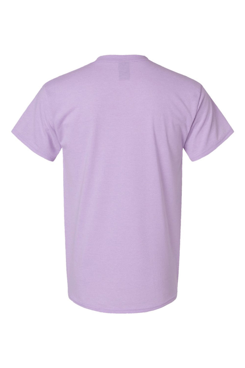 Hanes 42TB Mens Perfect-T Moisture Wicking Short Sleeve Crewneck T-Shirt Heather Pale Violet Purple Flat Back
