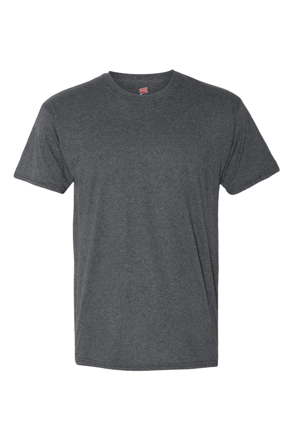 Hanes 42TB Mens Perfect-T Moisture Wicking Short Sleeve Crewneck T-Shirt Slate Grey Flat Front