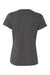 Hanes 42VT Womens Perfect-T Moisture Wicking Short Sleeve V-Neck T-Shirt Slate Grey Flat Back