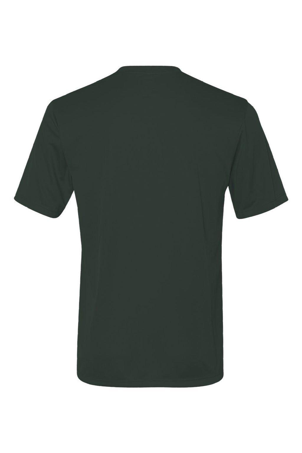 Hanes 4820 Mens Cool DRI Moisture Wicking Short Sleeve Crewneck T-Shirt Deep Forest Green Flat Back