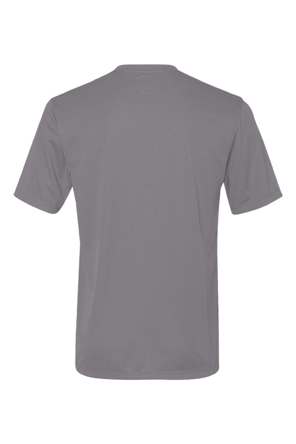 Hanes 4820 Mens Cool DRI Moisture Wicking Short Sleeve Crewneck T-Shirt Graphite Grey Flat Back