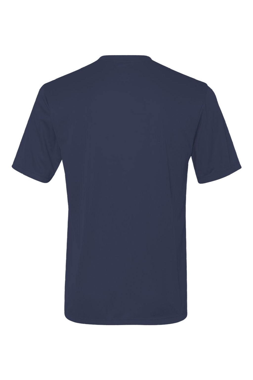 Hanes 4820 Mens Cool DRI Moisture Wicking Short Sleeve Crewneck T-Shirt Navy Blue Flat Back