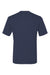 Hanes 4820 Mens Cool DRI Moisture Wicking Short Sleeve Crewneck T-Shirt Navy Blue Flat Back