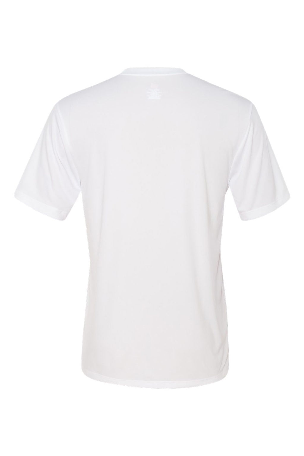 Hanes 4820 Mens Cool DRI Moisture Wicking Short Sleeve Crewneck T-Shirt White Flat Back